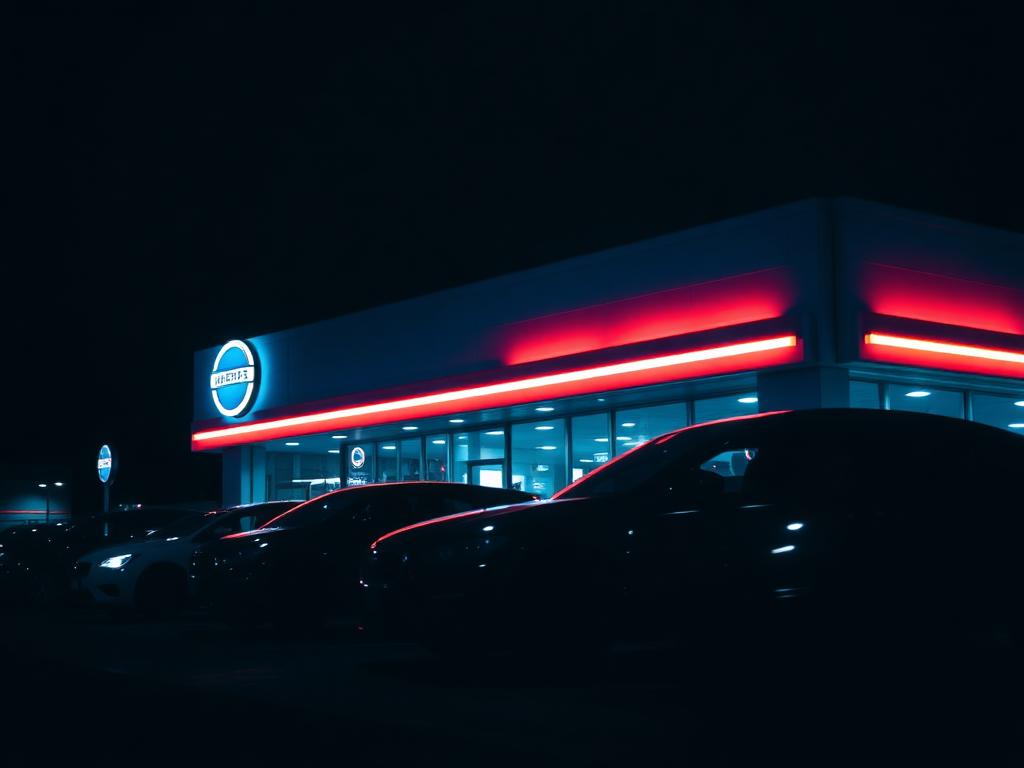 Commercial signage after