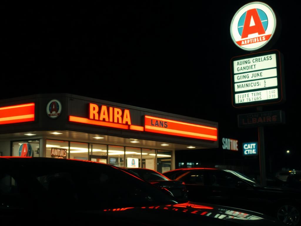 Commercial signage before